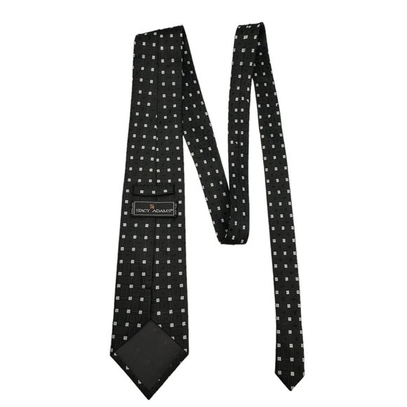 Stacy Adams Neck Tie Mens 100% Silk Handmade Geometric Business Office - Picture 2 of 7